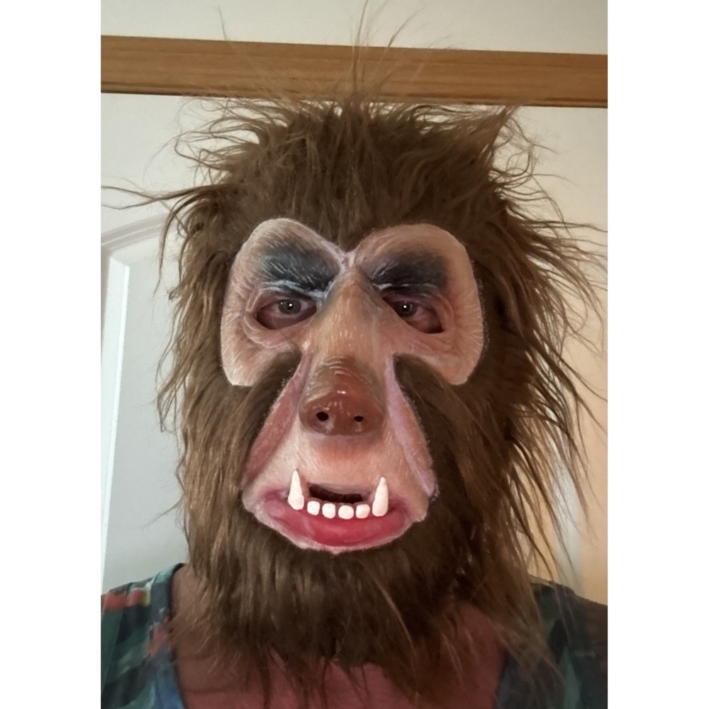 Vtg Topstone Halloween Werewolf Wolfman Mask Excellent Condition Prop Costume